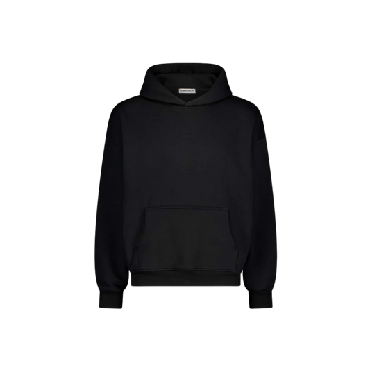 BASICS BLACK PULLOVER HOODIE