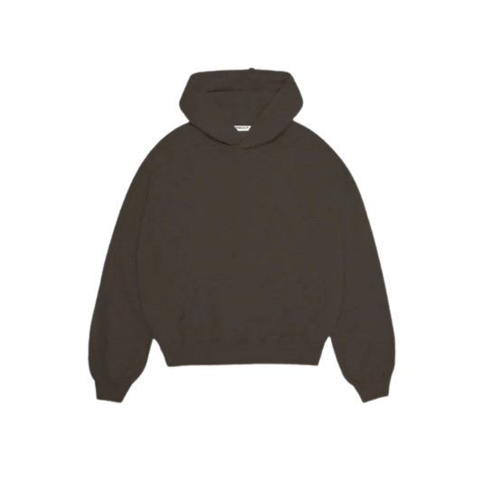 BASICS COFFEE PULLOVER HOODIE