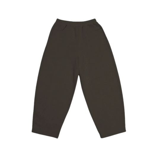 BASICS COFFEE STRAIGHT-LEG SWEATS