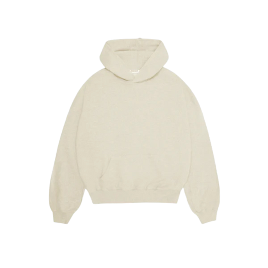 BASICS CREAM PULLOVER HOODIE