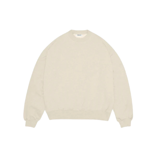 BASICS CREAM CREWNECK